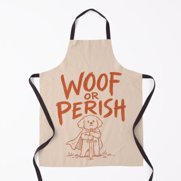 Item preview, Woof Or Perish Funny Medieval Dog Sword Warrior designed and sold by NosandEdgy.