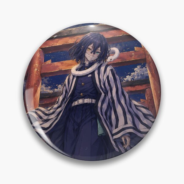 Item preview, Obanai Iguro Demon Slayer Moonlit Torii Path designed and sold by mildaclairmo.