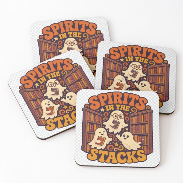 Item preview, Spirits in the Stacks Retro Ghosts in the Library designed and sold by BoosterShop.