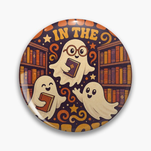 Item preview, Spirits in the Stacks Retro Ghosts in the Library designed and sold by BoosterShop.