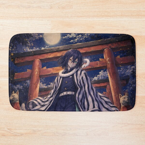Item preview, Obanai Iguro Demon Slayer Moonlit Torii Path designed and sold by mildaclairmo.