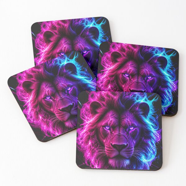 Item preview, MULTICOLORED LION designed and sold by CarnivoreGifts.