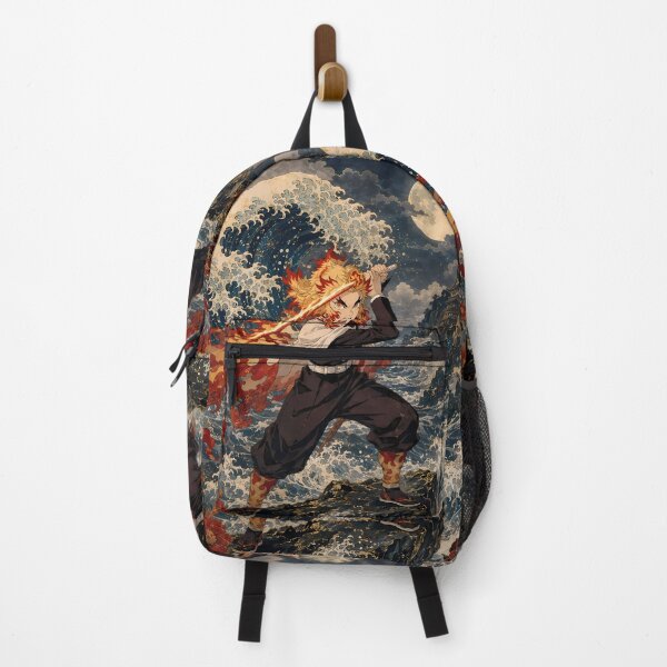 Item preview, Kyojuro Rengoku Demon Slayer Moonlit Flame Waves designed and sold by mildaclairmo.