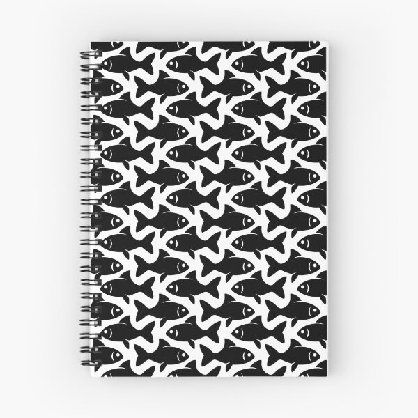 Item preview, Fish Pattern (black on white) designed and sold by JMParadis.