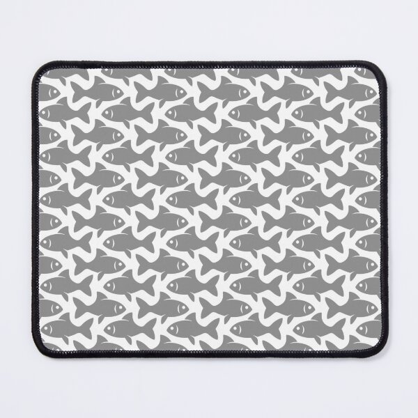 Item preview, Fish Pattern (grey on white) designed and sold by JMParadis.
