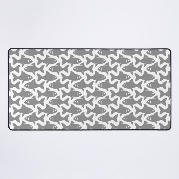 Item preview, Fish Pattern (grey on white) designed and sold by JMParadis.