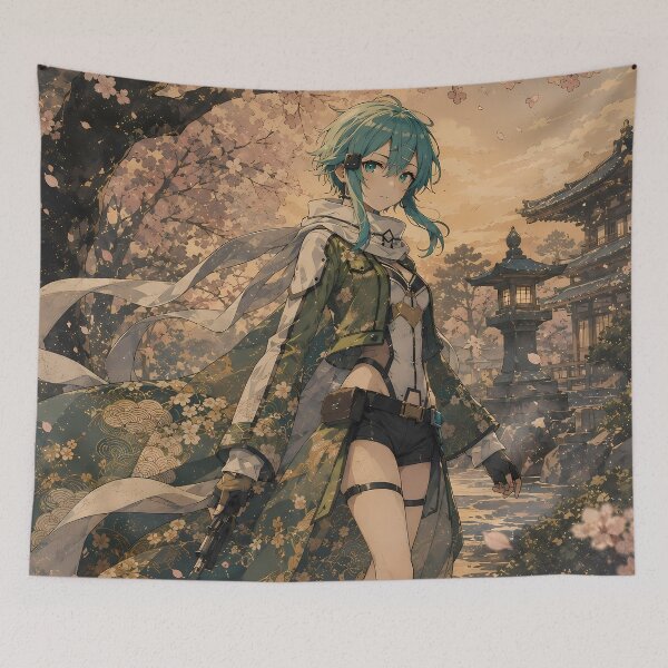 Item preview, Sinon Sword Art Online Sakura Shrine Evening designed and sold by mildaclairmo.