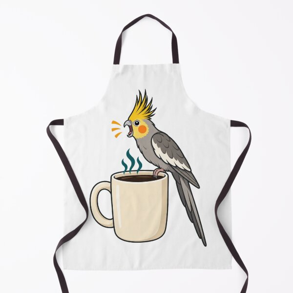 Item preview, Screaming Cockatiel Perched Over Morning Coffee designed and sold by eignvalue.