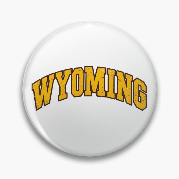 Item preview, Wyoming Vintage Collegiate Distressed Golden Varsity Graphic Tee designed and sold by TM DESIGNS AND MORE.
