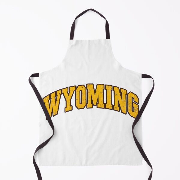 Item preview, Wyoming Vintage Collegiate Distressed Golden Varsity Graphic Tee designed and sold by TM DESIGNS AND MORE.