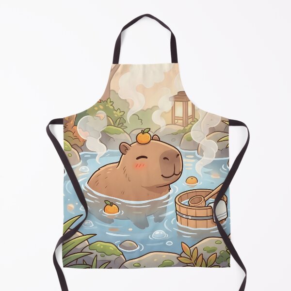Item preview, Cute Capybara Hot Spring designed and sold by Herodestroyer.