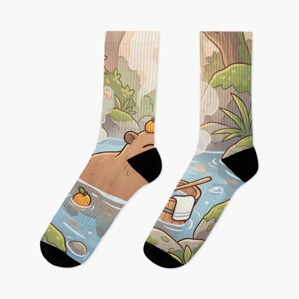 Item preview, Cute Capybara Hot Spring designed and sold by Herodestroyer.