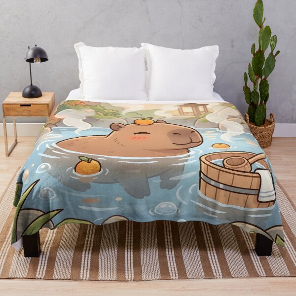 Item preview, Cute Capybara Hot Spring designed and sold by Herodestroyer.