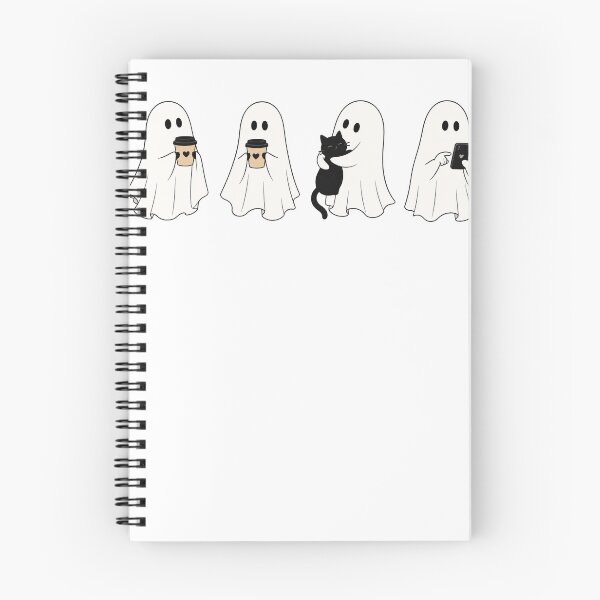 Item preview, Cozy Ghosts Coffee Cat and Phone Halloween designed and sold by KireVeronica.