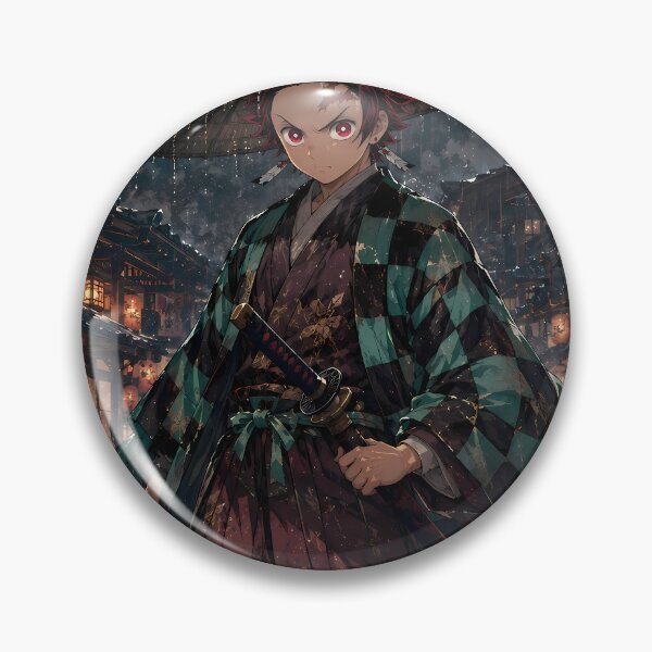Item preview, Tanjiro Kamado Demon Slayer Rainy Lantern Wanderer designed and sold by mildaclairmo.
