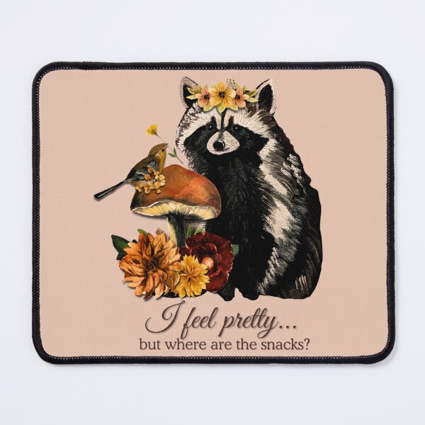Item preview, Funny Raccoon Where Are The Snacks Flower Crown designed and sold by ArtistsAtticWI.