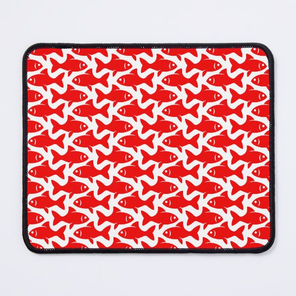 Item preview, Fish Pattern (red on white) designed and sold by JMParadis.