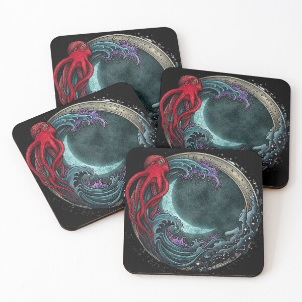 Item preview, Octopus guardian of the moon designed and sold by edgarbelsol.