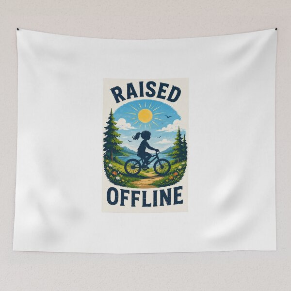 Item preview, Raised Offline | Retro Childhood Bicycle Adventure designed and sold by alexcorporation.