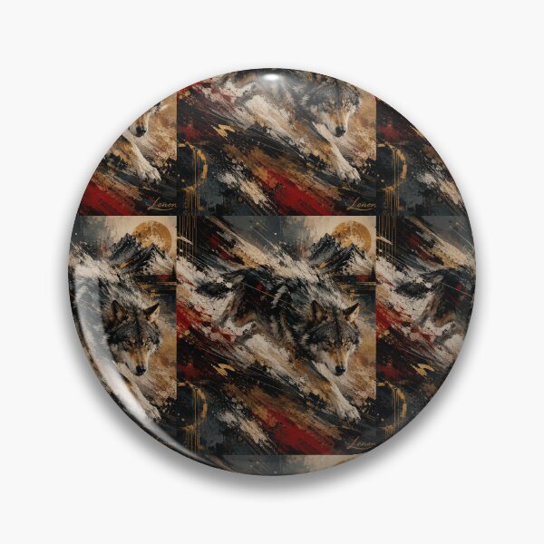 Item preview, Wild Freedom Wolf Abstract Luxury Art designed and sold by SHOCAMPOS DESIGNS .