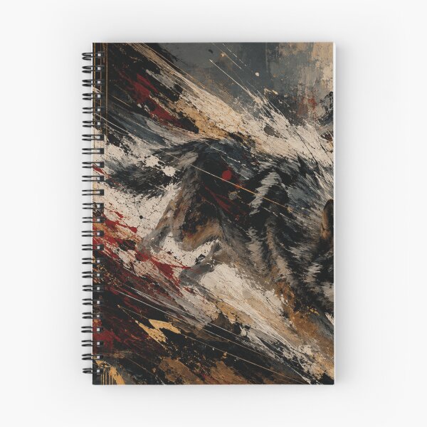 Item preview, Wild Freedom Wolf Abstract Luxury Art designed and sold by SHOCAMPOS DESIGNS .