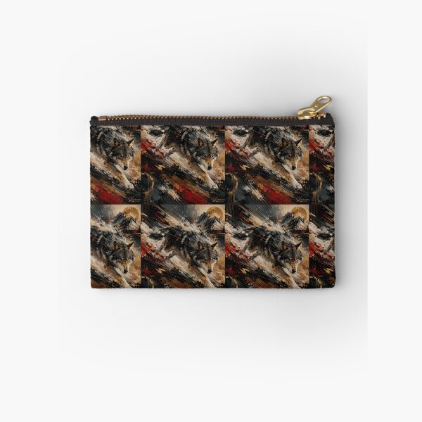 Item preview, Wild Freedom Wolf Abstract Luxury Art designed and sold by SHOCAMPOS DESIGNS .