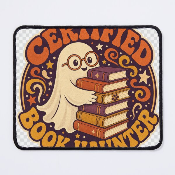 Item preview, Certified Book Hunter Retro Ghost Emblem for Bookworms designed and sold by BoosterShop.