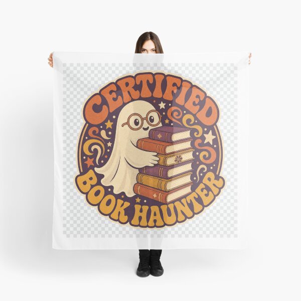 Item preview, Certified Book Hunter Retro Ghost Emblem for Bookworms designed and sold by BoosterShop.