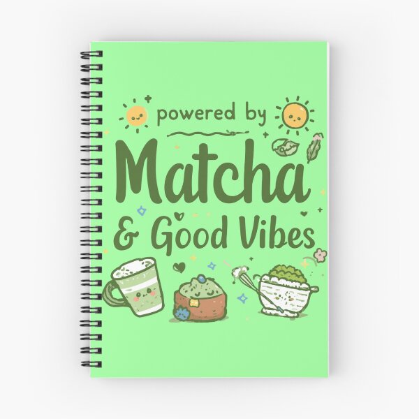 Item preview, Powered by Matcha & Good Vibes – Cute Matcha Lover Positive Vibes designed and sold by Grixel's Paang Gala Shop.