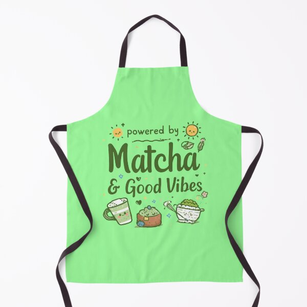 Item preview, Powered by Matcha & Good Vibes – Cute Matcha Lover Positive Vibes designed and sold by Grixel's Paang Gala Shop.