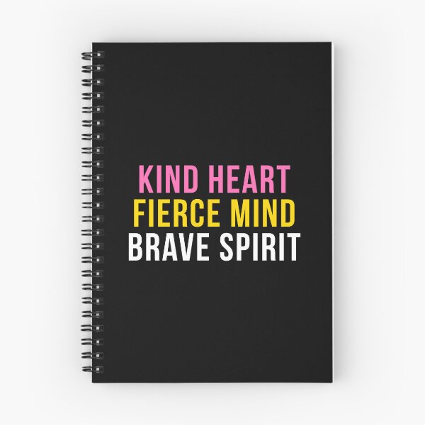 Item preview, Kind Heart Fierce Mind Brave Spirit Funny Empowerment T-Shirt Inspirational Gift Tee designed and sold by TongTang.