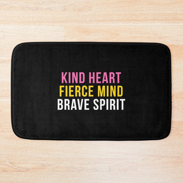 Item preview, Kind Heart Fierce Mind Brave Spirit Funny Empowerment T-Shirt Inspirational Gift Tee designed and sold by TongTang.