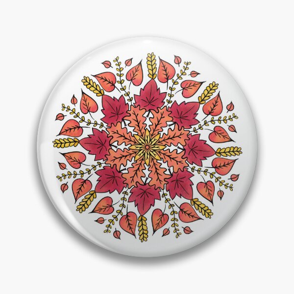 Item preview, Fall Leaves Mandala designed and sold by Julie Erin Designs.