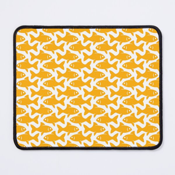 Item preview, Fish Pattern (yellow on white) designed and sold by JMParadis.