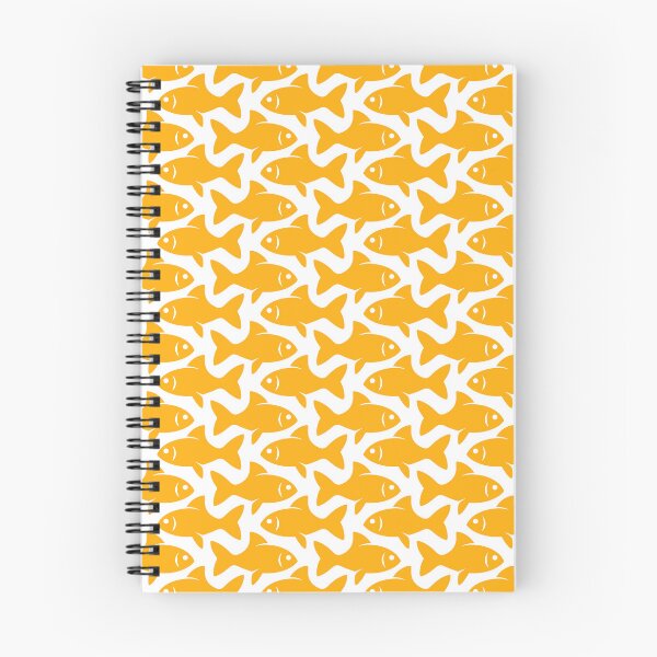 Item preview, Fish Pattern (yellow on white) designed and sold by JMParadis.