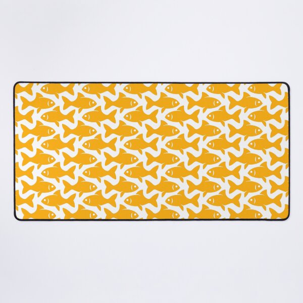 Item preview, Fish Pattern (yellow on white) designed and sold by JMParadis.