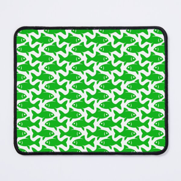 Item preview, Fish Pattern (green on white) designed and sold by JMParadis.