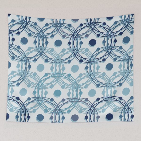 Item preview, Orbital Connections Blue designed and sold by TexSta.