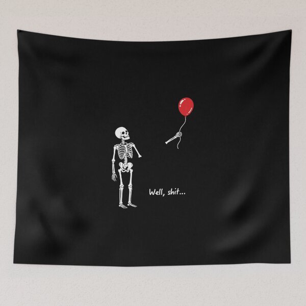 Item preview, Well Skeleton Holding Balloon Gothic Halloween 2 designed and sold by KodiakMillyy.