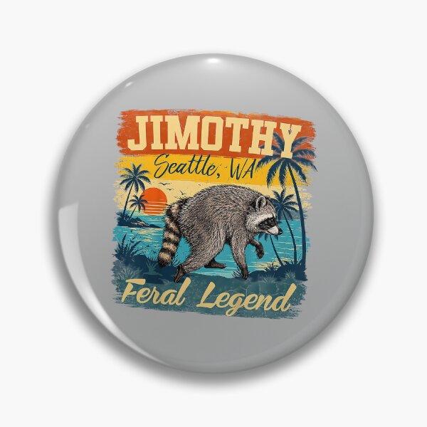 Item preview, Vintage Jimothy Raccoon Feral Legend Wildlife Viral Meme designed and sold by mjohnson9.