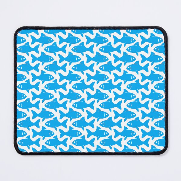 Item preview, Fish Pattern (blue on white) designed and sold by JMParadis.