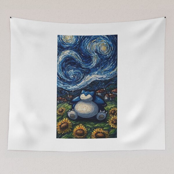 Item preview, Sleeping Blue Monster Under The Stars designed and sold by Mystic & Celestial Art.