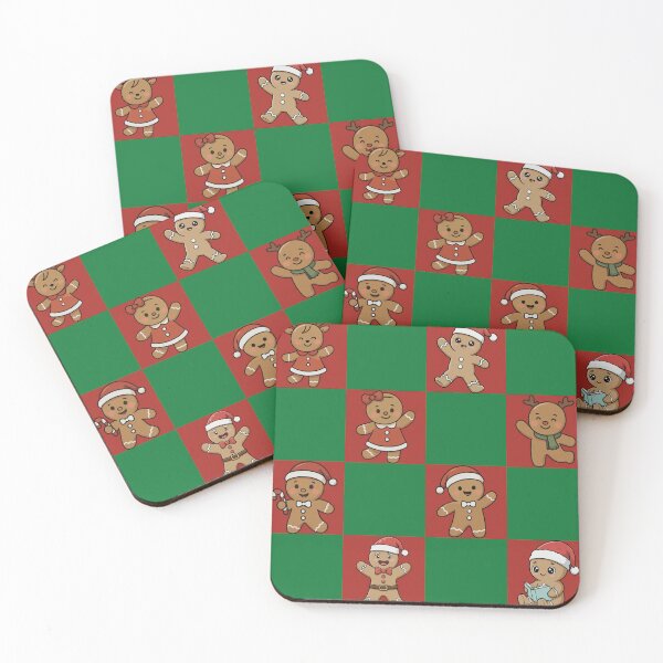 Item preview, Cute Kawaii Gingerbread Family Christmas Checkerboard designed and sold by Uniquely Yours.
