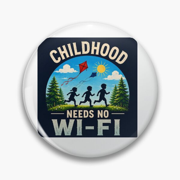 Item preview, Childhood Needs No Wi-Fi | Retro Outdoor Nostalgia designed and sold by alexcorporation.