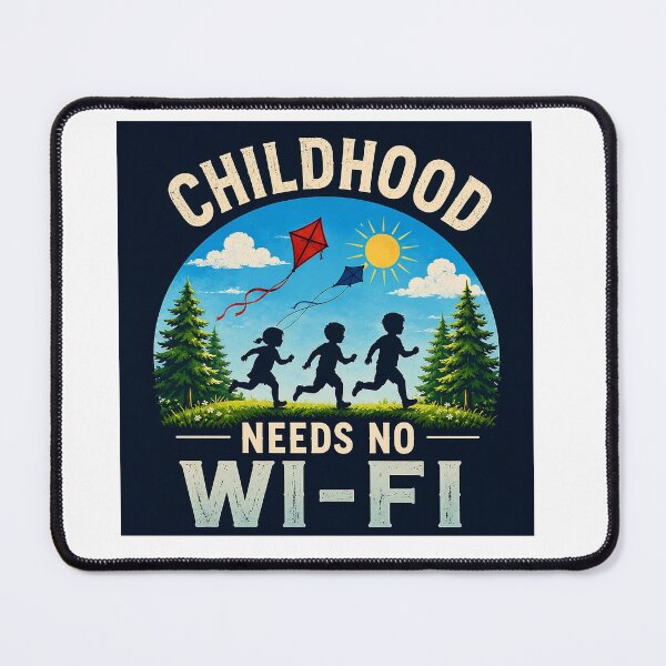 Item preview, Childhood Needs No Wi-Fi | Retro Outdoor Nostalgia designed and sold by alexcorporation.
