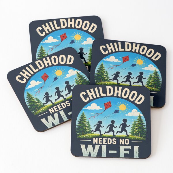 Item preview, Childhood Needs No Wi-Fi | Retro Outdoor Nostalgia designed and sold by alexcorporation.