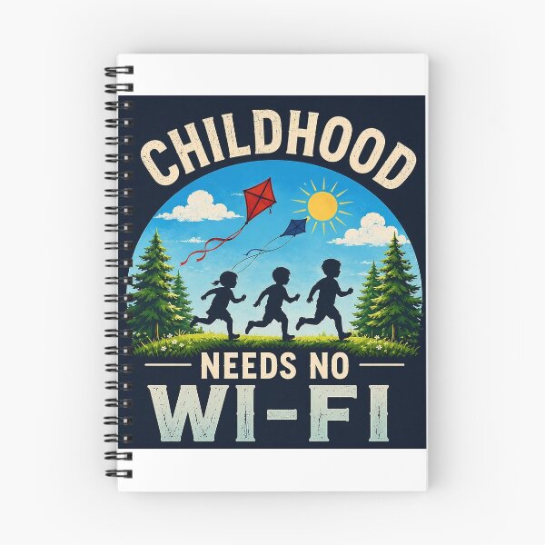 Item preview, Childhood Needs No Wi-Fi | Retro Outdoor Nostalgia designed and sold by alexcorporation.