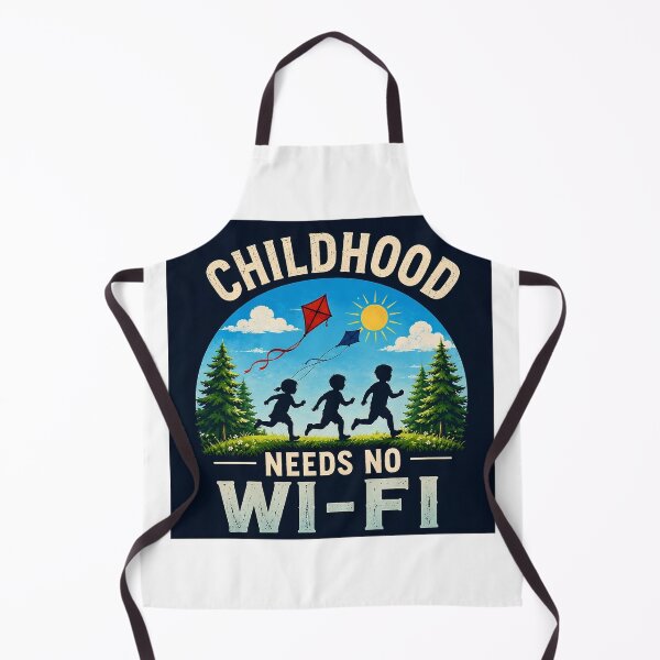 Item preview, Childhood Needs No Wi-Fi | Retro Outdoor Nostalgia designed and sold by alexcorporation.