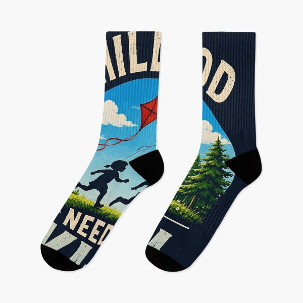 Item preview, Childhood Needs No Wi-Fi | Retro Outdoor Nostalgia designed and sold by alexcorporation.