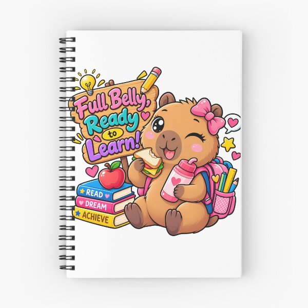 Item preview, Full Belly, Ready to Learn – Cute Capybara Back to School designed and sold by HoMya.